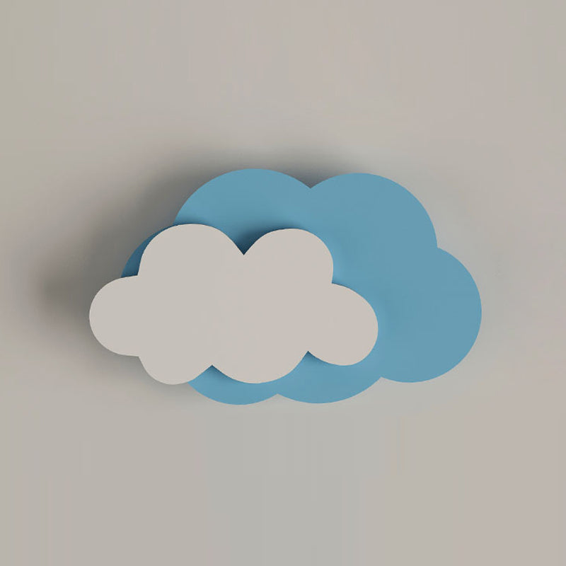 Forma unica a parete leggera in stile metallo 1 metallo a parete leggera in blu