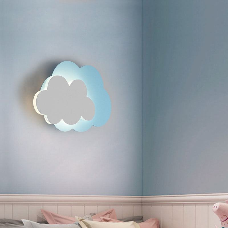 Forma unica a parete leggera in stile metallo 1 metallo a parete leggera in blu