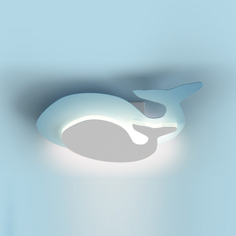 Forma unica a parete leggera in stile metallo 1 metallo a parete leggera in blu