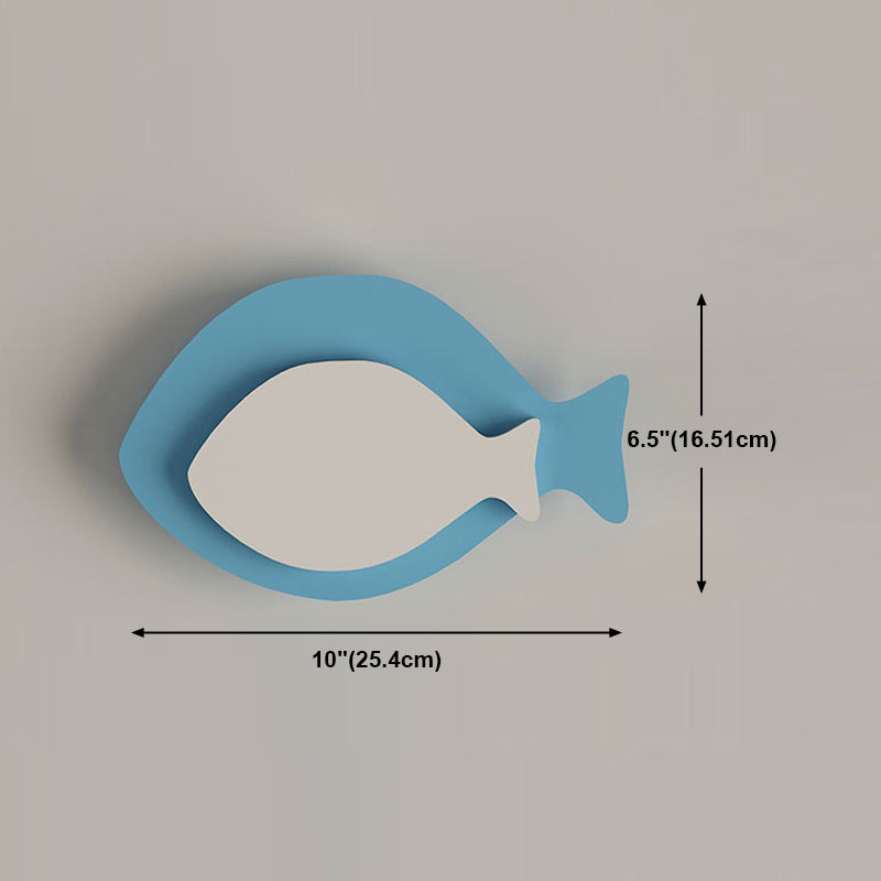 Forma unica a parete leggera in stile metallo 1 metallo a parete leggera in blu