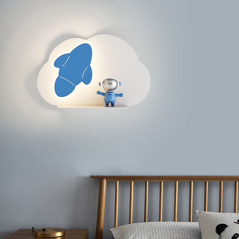 Unique Shape Wall Light Kids Style Metal 1 Light Wall Mount Light