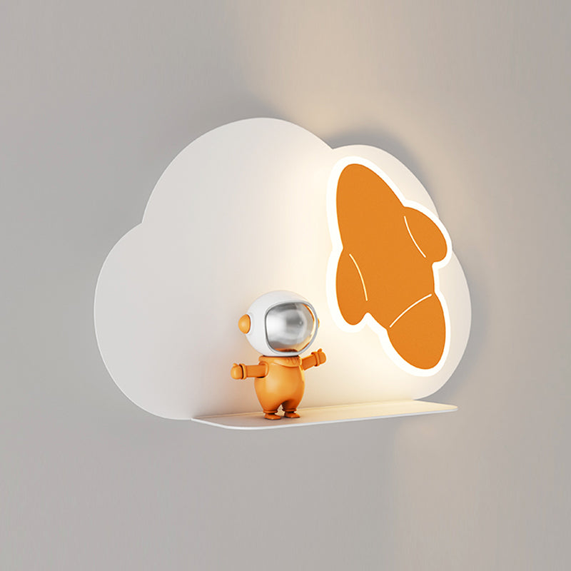 Unique Shape Wall Light Kids Style Metal 1 Light Wall Mount Light