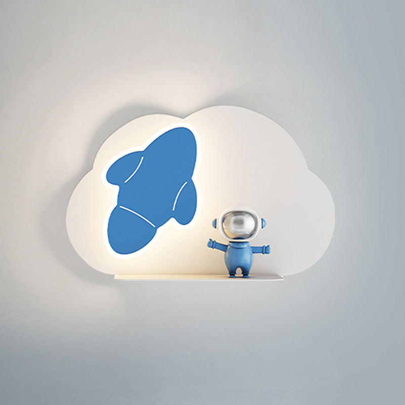 Unique Shape Wall Light Kids Style Metal 1 Light Wall Mount Light