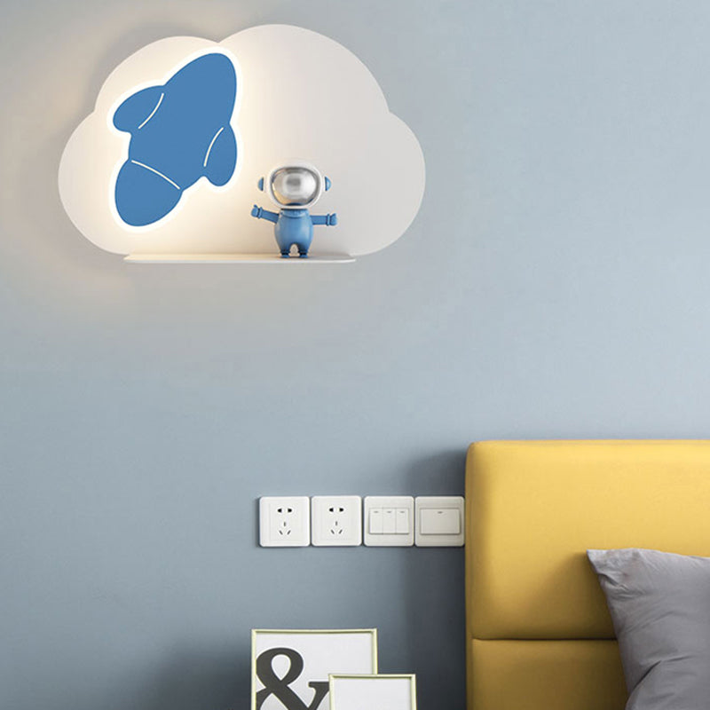Unique Shape Wall Light Kids Style Metal 1 Light Wall Mount Light