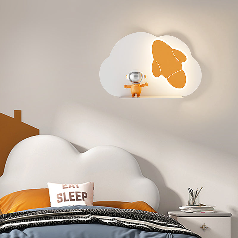 Unique Shape Wall Light Kids Style Metal 1 Light Wall Mount Light