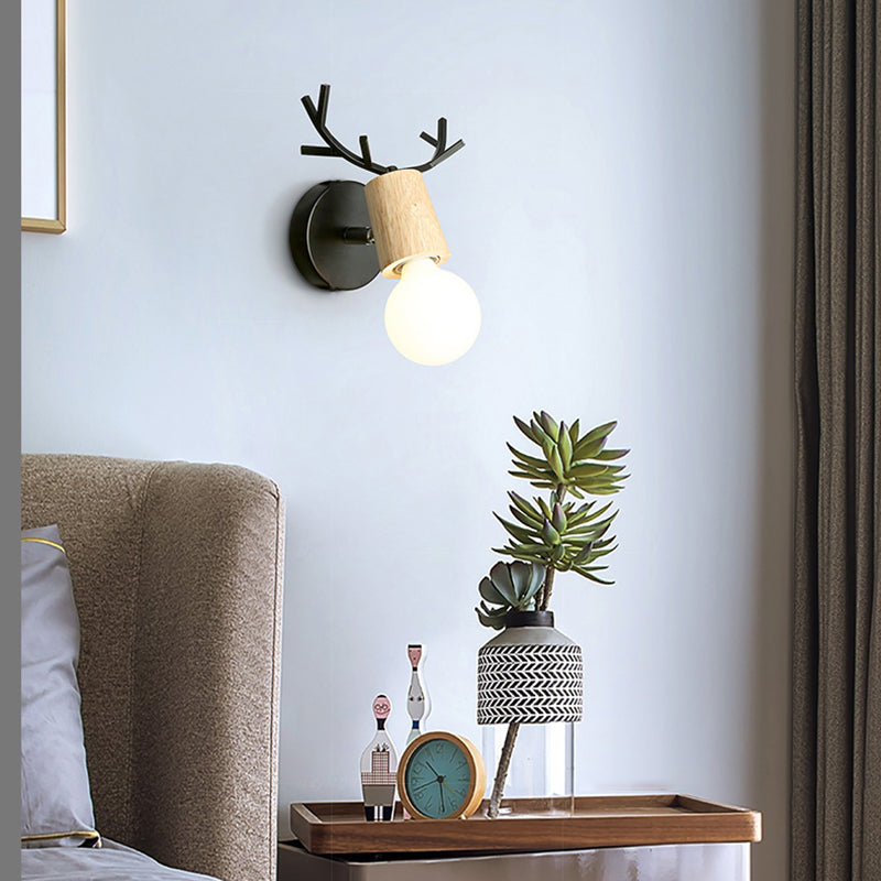 Modern Style Geometric Wall Mounted Lamps Metal 1 Light Wall Light Sconces