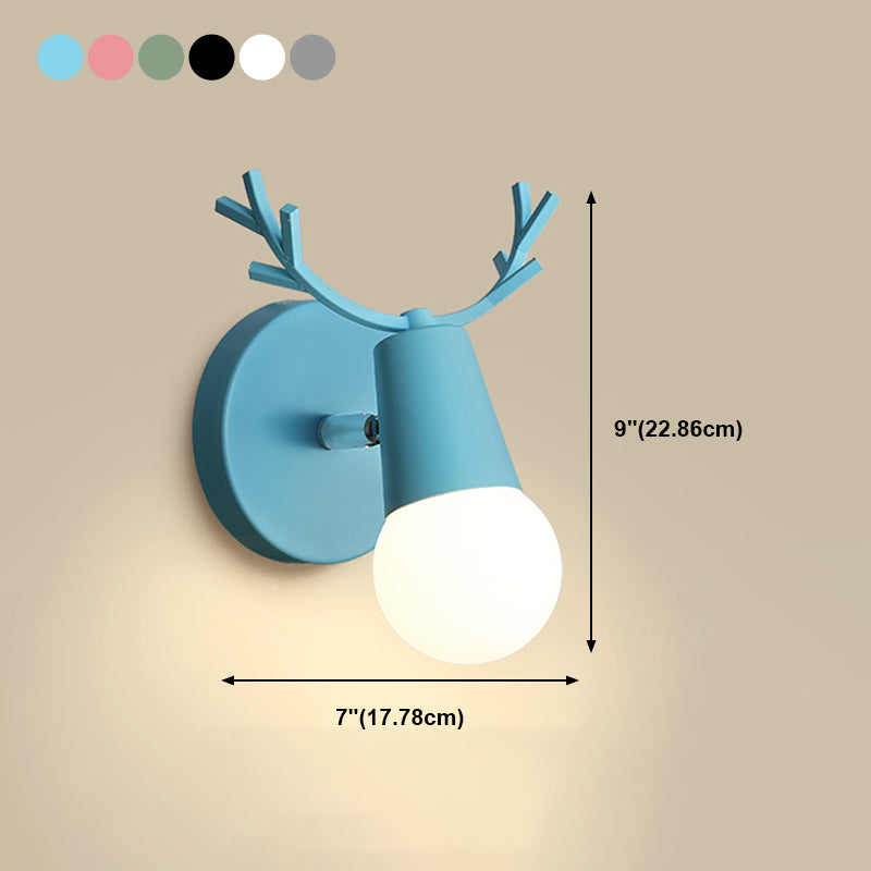 Modern Style Geometric Wall Mounted Lamps Metal 1 Light Wall Light Sconces