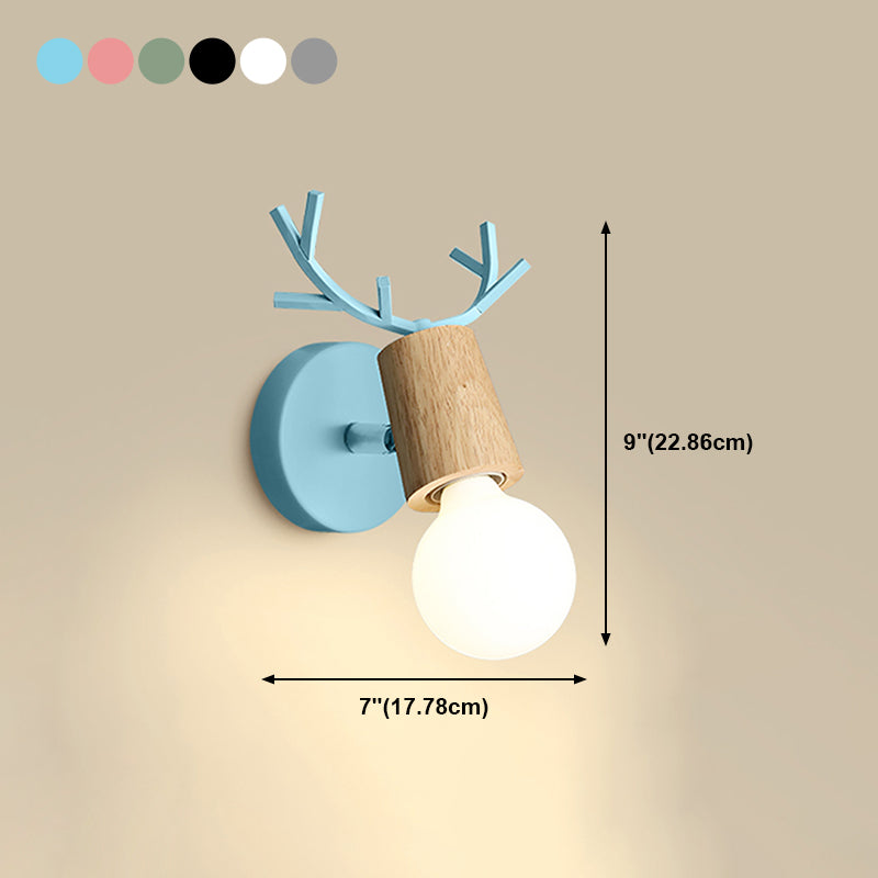 Modern Style Geometric Wall Mounted Lamps Metal 1 Light Wall Light Sconces