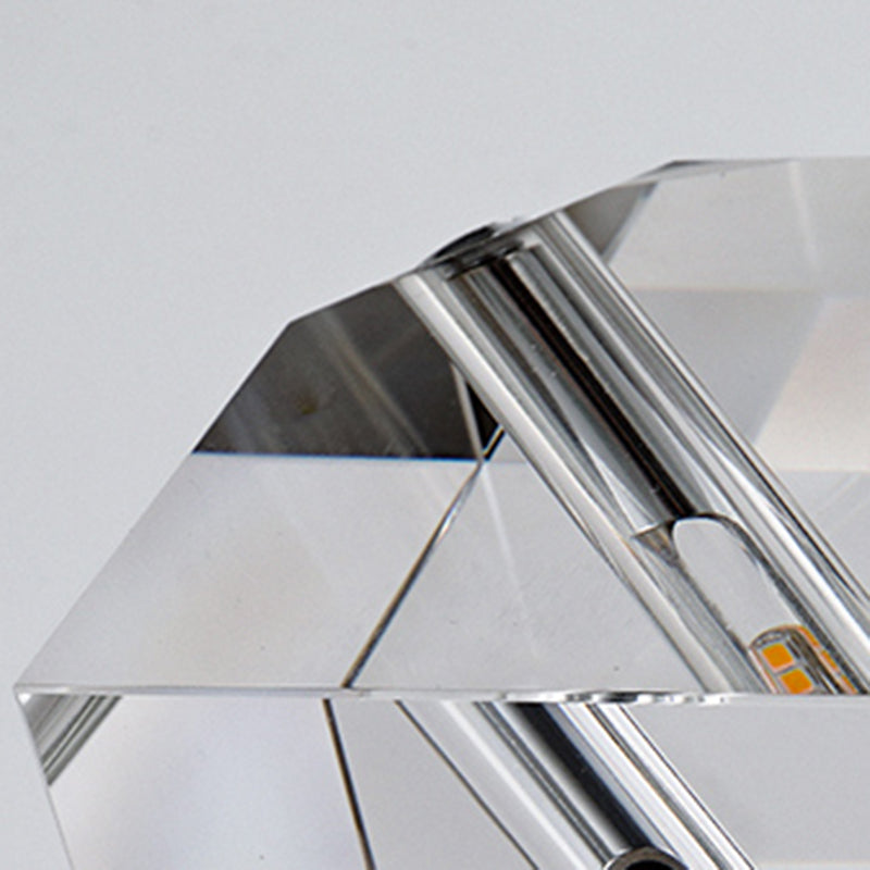 1 Light Wall Sconce Postmodern Style Crystal Wall Lighting for Living Room