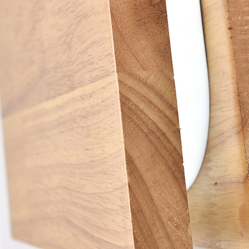 Geometría de 2 luces Diclas de pared de madera de estilo moderno para dormitorio