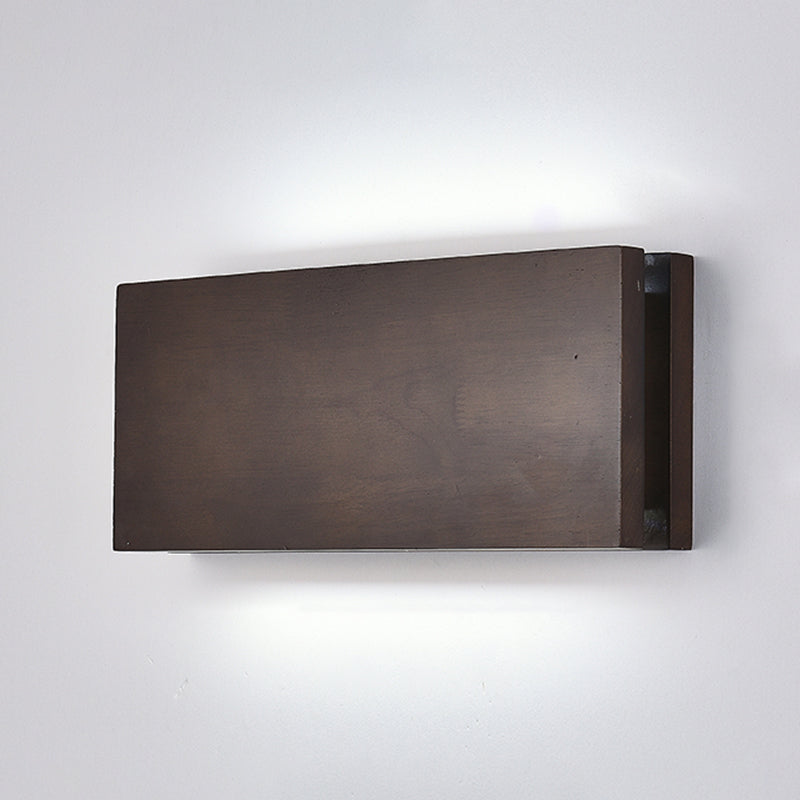 Geometría de 2 luces Diclas de pared de madera de estilo moderno para dormitorio