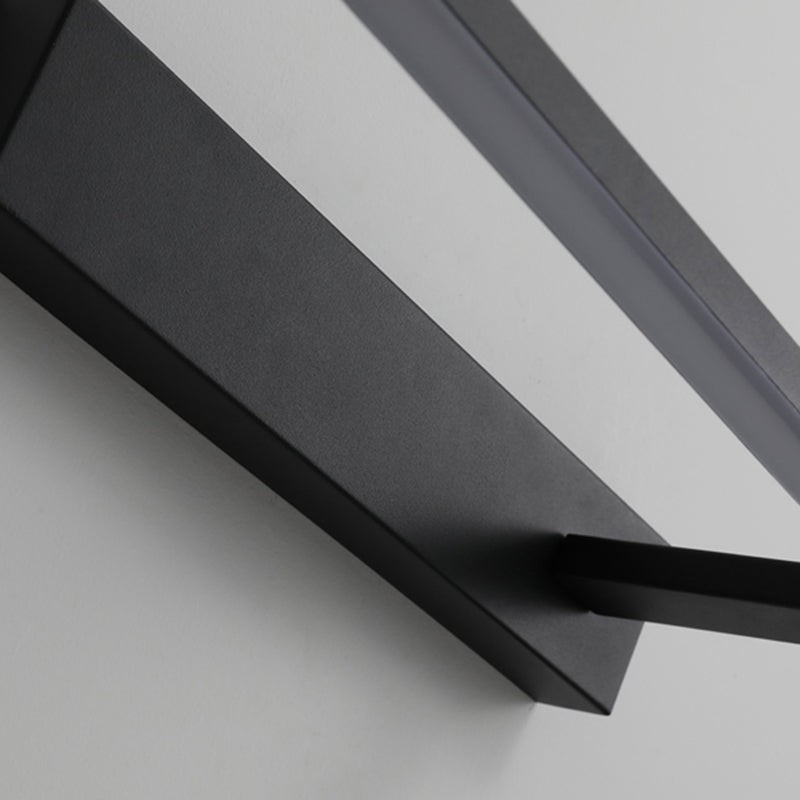 Metal Linear Shade Wall Sconce Modern Style 1 Light Mirror Wall Mounted Light Fixture