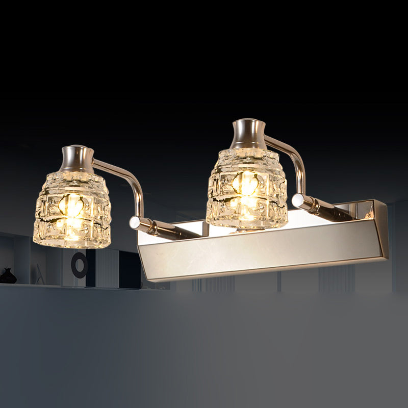 Geometric Vanity Lighting Modern Style Crystal Multi Lights Vanity Lighting