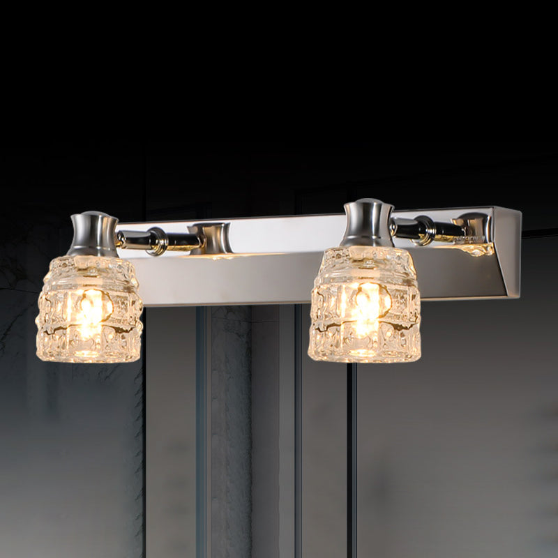 Geometric Vanity Lighting Modern Style Crystal Multi Lights Vanity Lighting