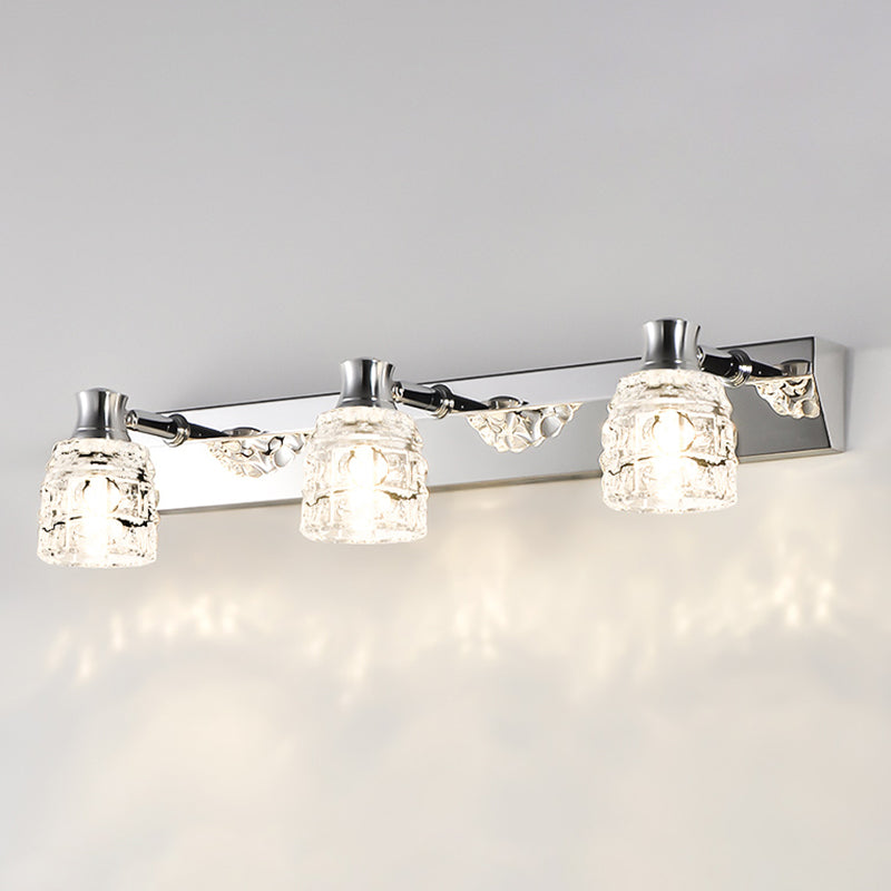 Geometric Vanity Lighting Modern Style Crystal Multi Lights Vanity Lighting