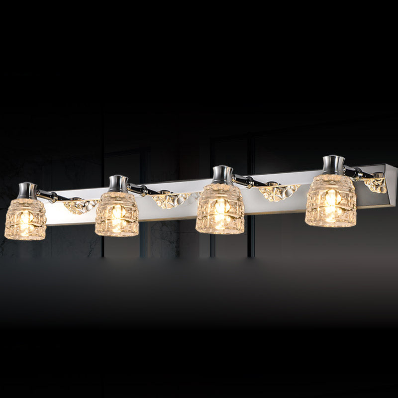 Geometric Vanity Lighting Modern Style Crystal Multi Lights Vanity Lighting