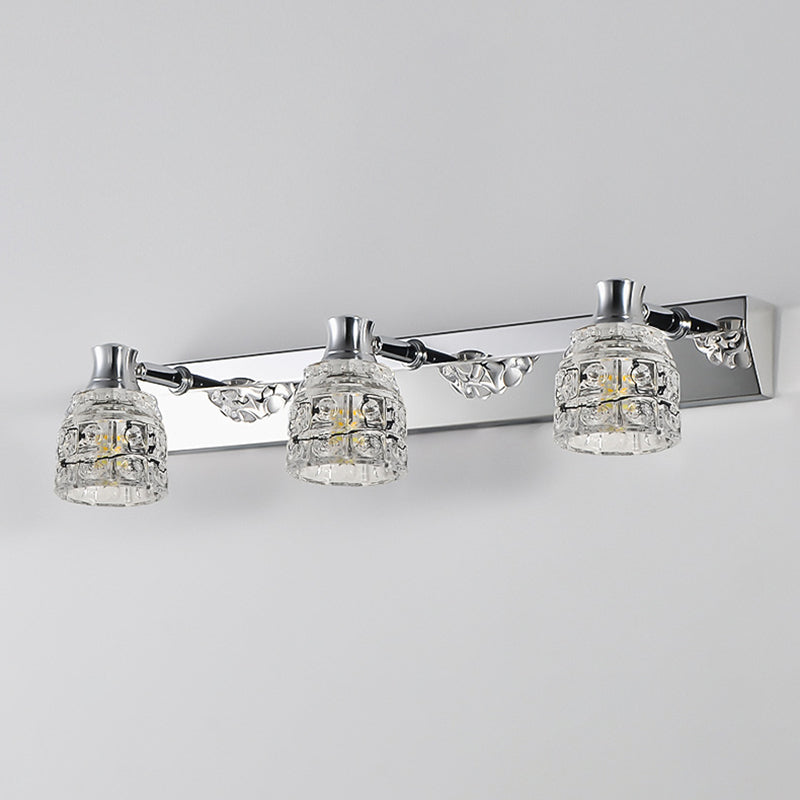 Geometric Vanity Lighting Modern Style Crystal Multi Lights Vanity Lighting