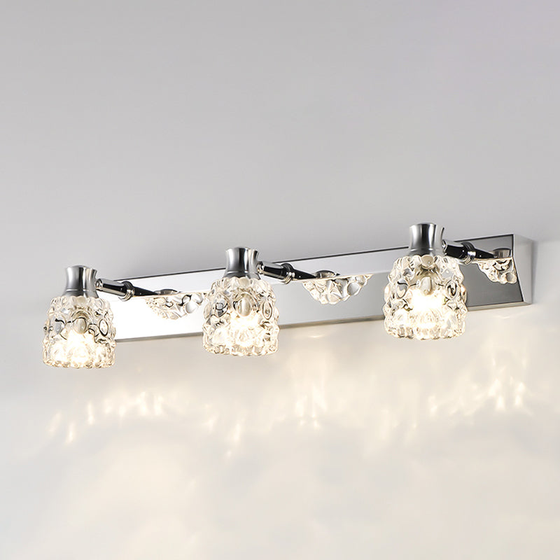 Éclairage de vanité géométrique moderne Crystal Multi Lights Vanity Sconce Lights