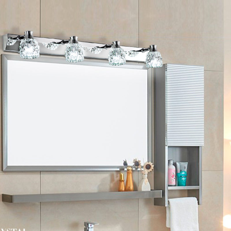 Éclairage de vanité géométrique moderne Crystal Multi Lights Vanity Sconce Lights