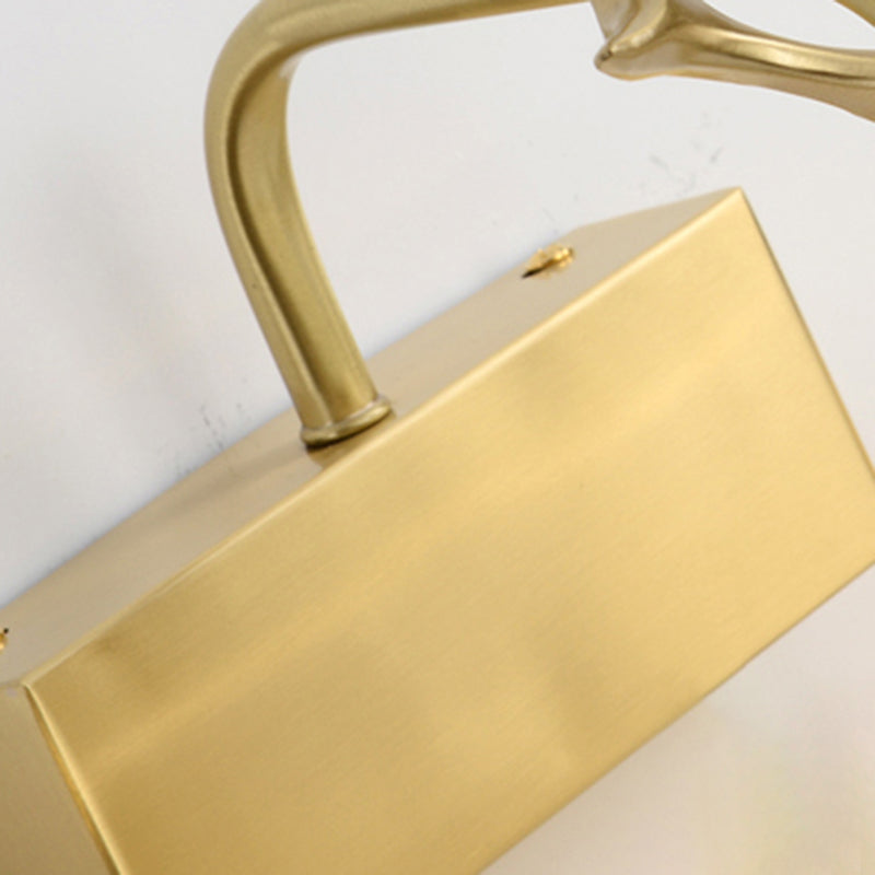 Geometric Vanity Lighting Modern Style Metal Multi Lights Vanity Wall Sconce in Gold