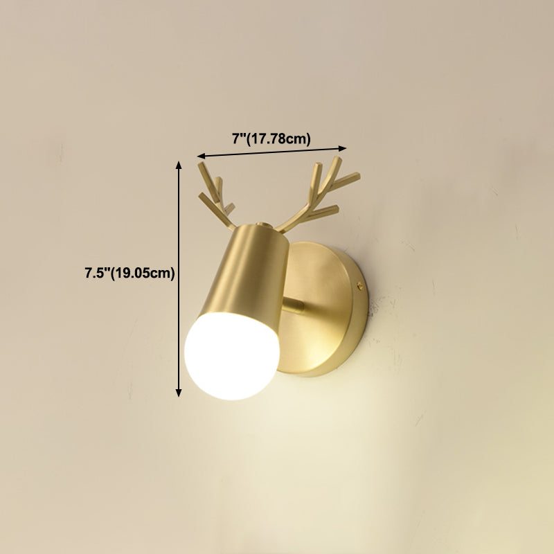 Geometric Vanity Lighting Modern Style Metal Multi Lights Vanity Wall Sconce in Gold