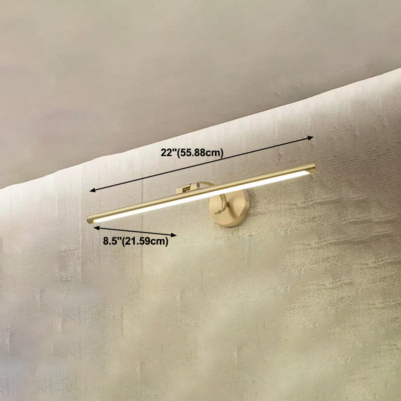 Geometric Vanity Lighting Modern Style Metal Multi Lights Vanity Wall Sconce in Gold