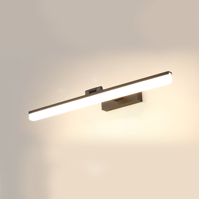 Linear Shape Wall Lighting Modern Style Metal 1-Light Sconce Lamp for Shower Room