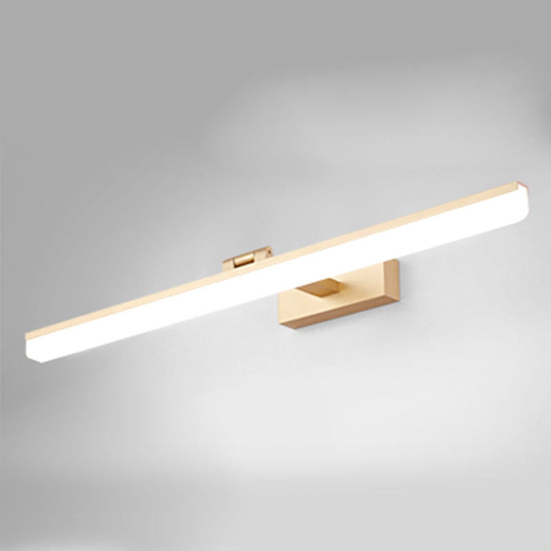 Linear Shape Wall Lighting Modern Style Metal 1-Light Sconce Lamp for Shower Room
