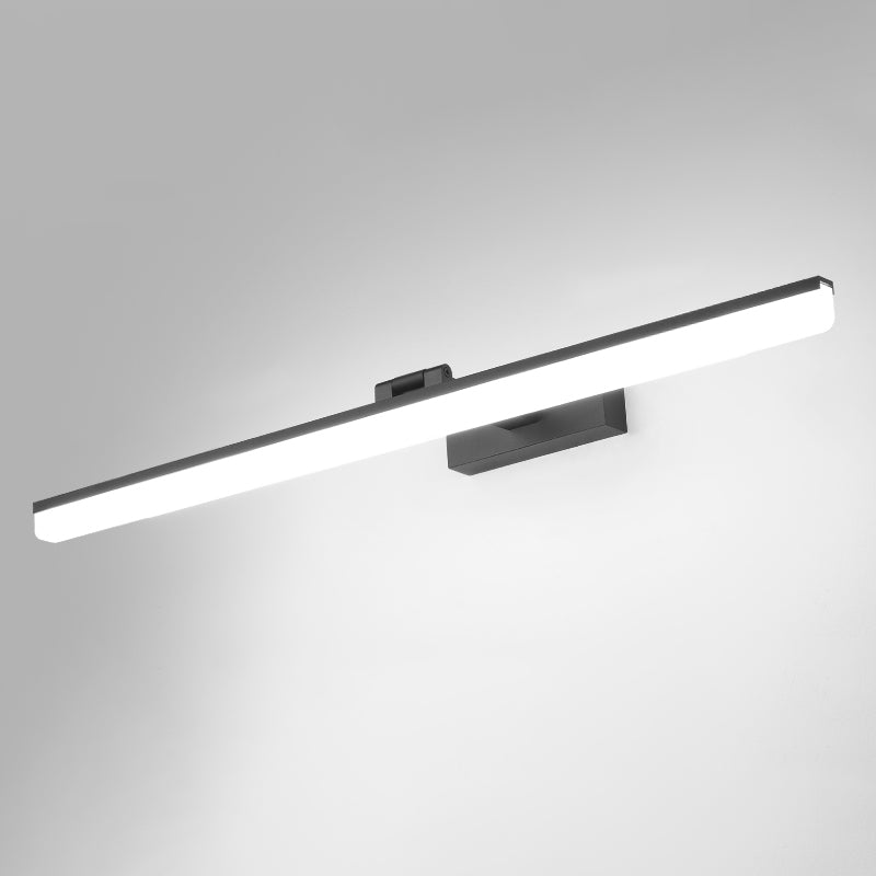 Linear Shape Wall Lighting Modern Style Metal 1-Light Sconce Lamp for Shower Room