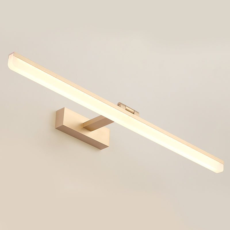 Linear Shape Wall Lighting Modern Style Metal 1-Light Sconce Lamp for Shower Room
