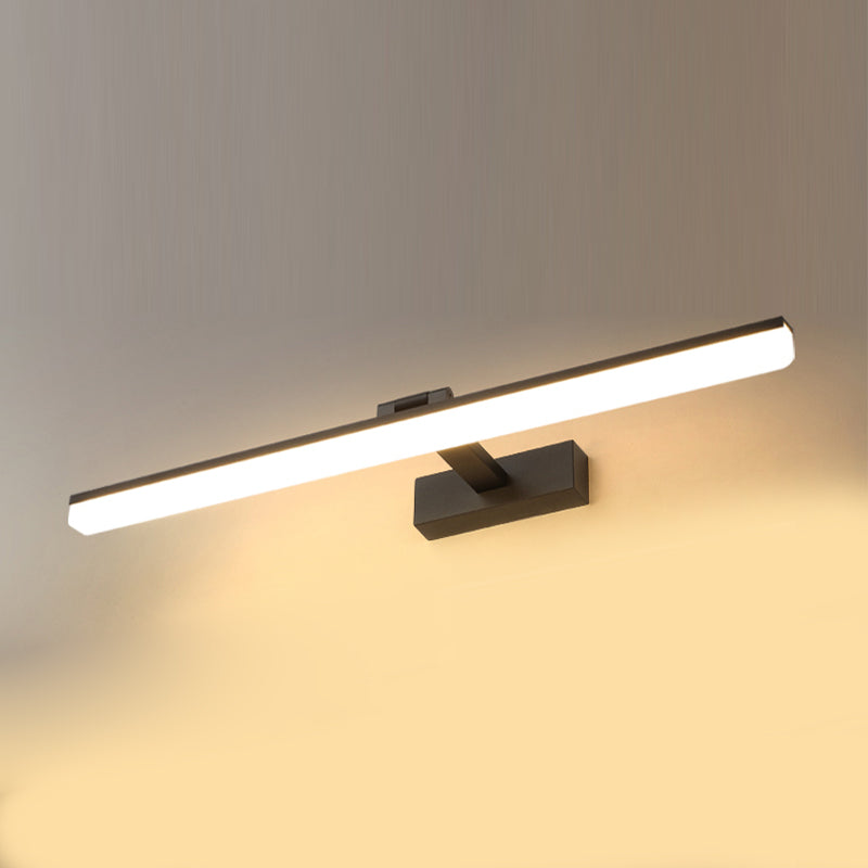 Linear Shape Wall Lighting Modern Style Metal 1-Light Sconce Lamp for Shower Room