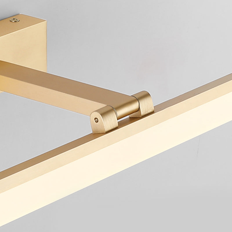 Linear Shape Wall Lighting Modern Style Metal 1-Light Sconce Lamp for Shower Room