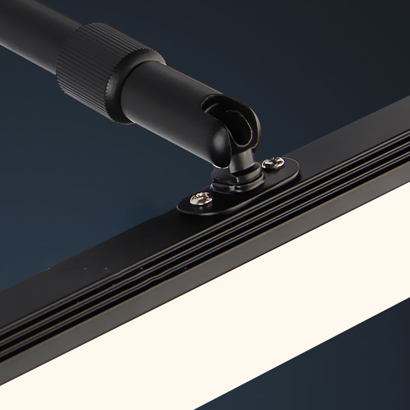 Strip Shape Wall Lighting Modern Style Metal 1 Light Sconce Light for Shower Room