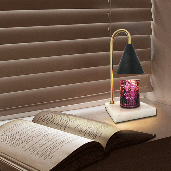 Postmodern Style Cone Shape Table Light Metal 1 Light Nightstand Lamps for Bedside