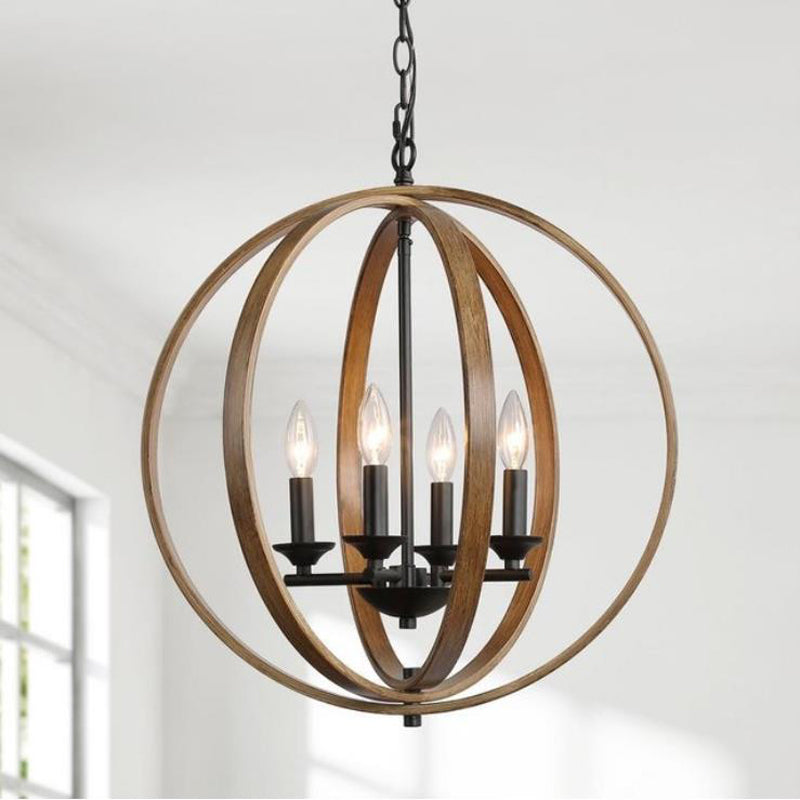 Globe Metal Pendant Lighting Industrial Dining Room Chandelier Hanging LightSture