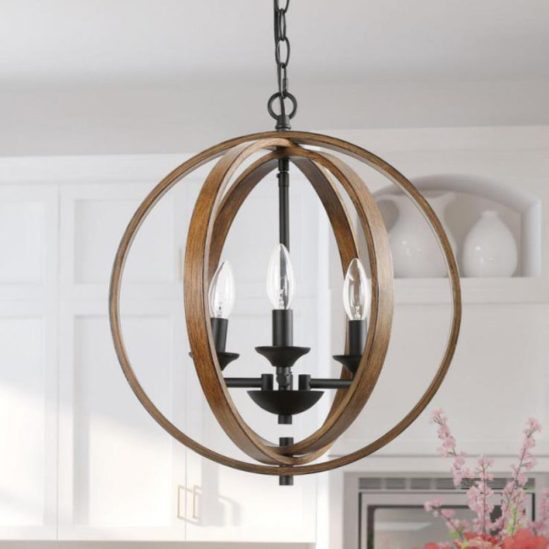 Globe Metal Pendant Lighting Industrial Dining Room Chandelier Hanging LightSture