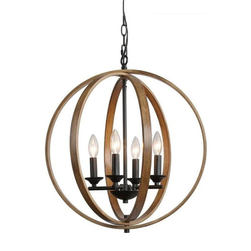 Globe Metal Pendant Lighting Industrial Dining Room Chandelier Hanging Light Fixture