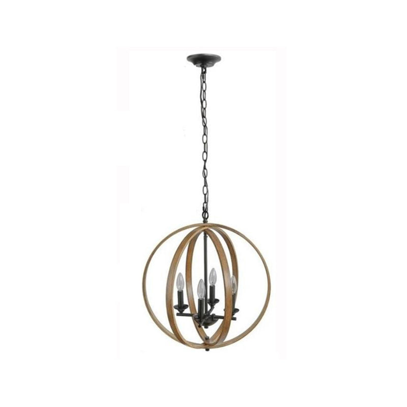 Globe Metal Pendant Lighting Industrial Dining Room Chandelier Hanging Light Fixture