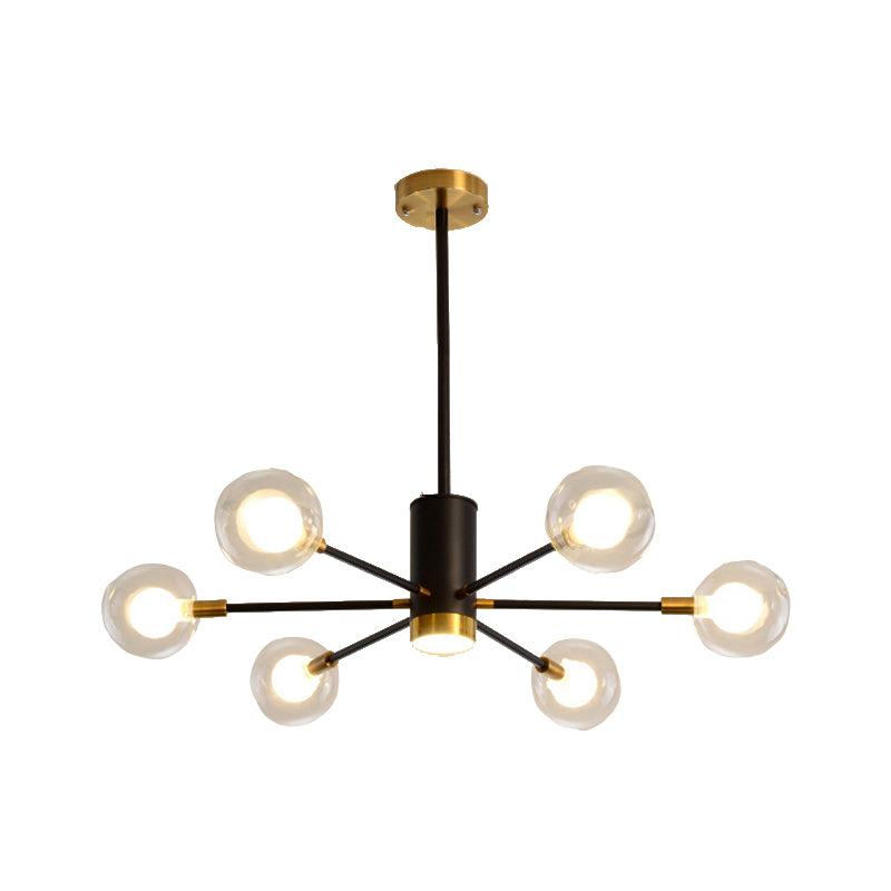 Multi Light Spherical Branch Hanging Lights Modern Style Glass Hanging Lighting for Study