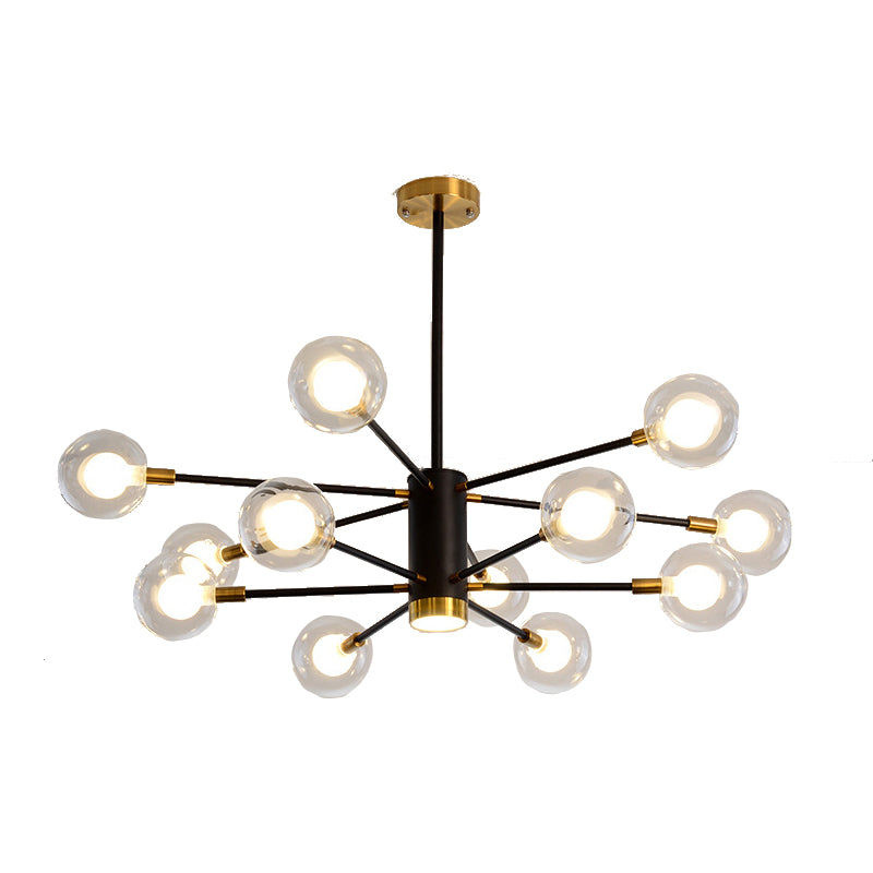 Multi Light Spherical Branch Hanging Lights Modern Style Glass Hanging Lighting for Study