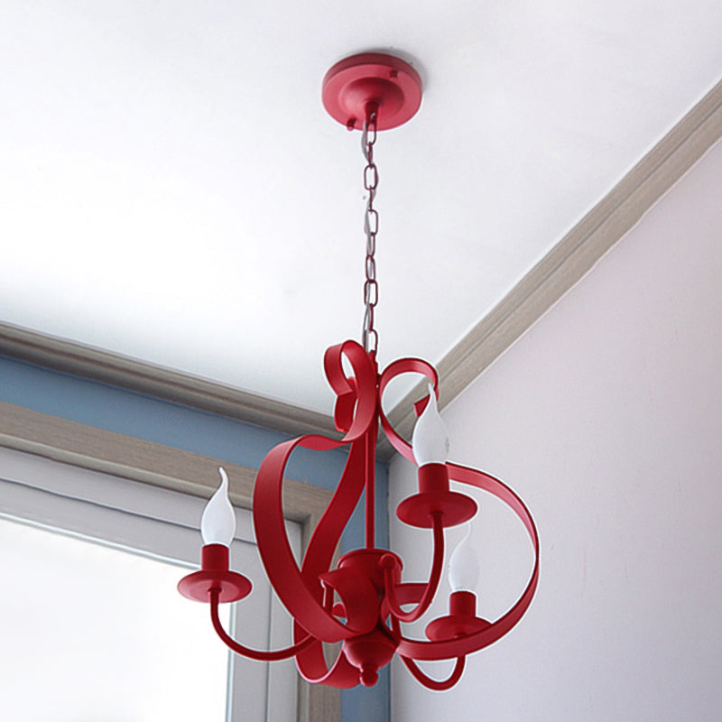 Lumières de lustre uniques traditionnelles Metal 3 Light suspension suspension