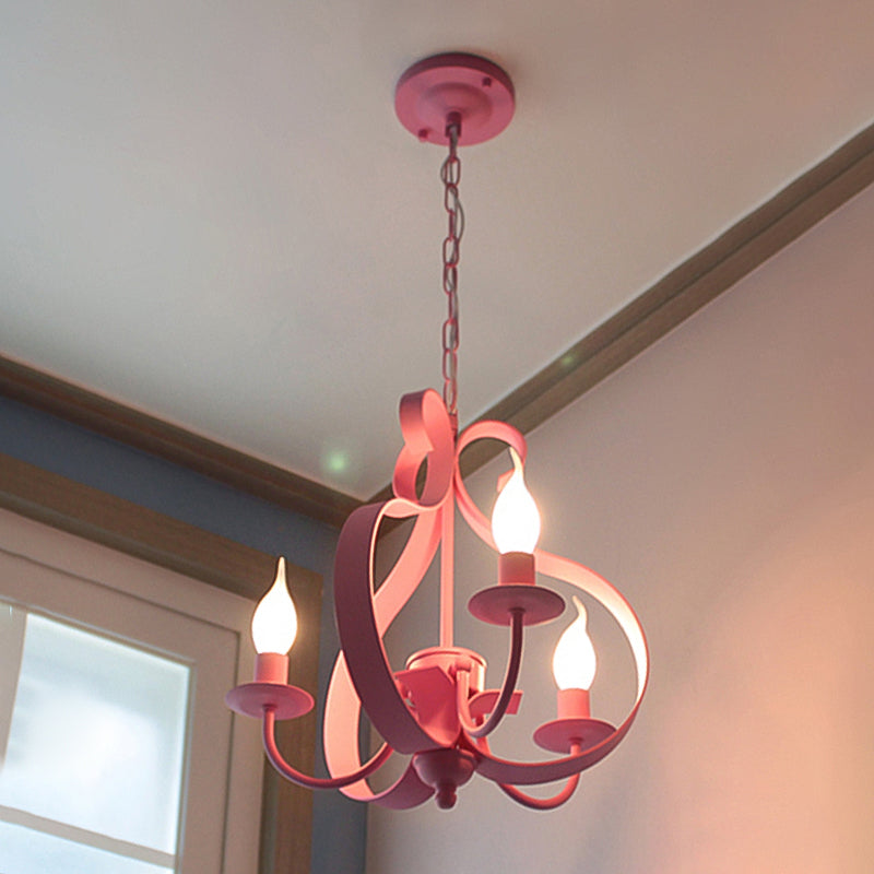 Lumières de lustre uniques traditionnelles Metal 3 Light suspension suspension