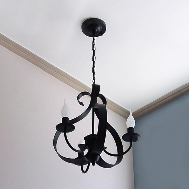 Lumières de lustre uniques traditionnelles Metal 3 Light suspension suspension