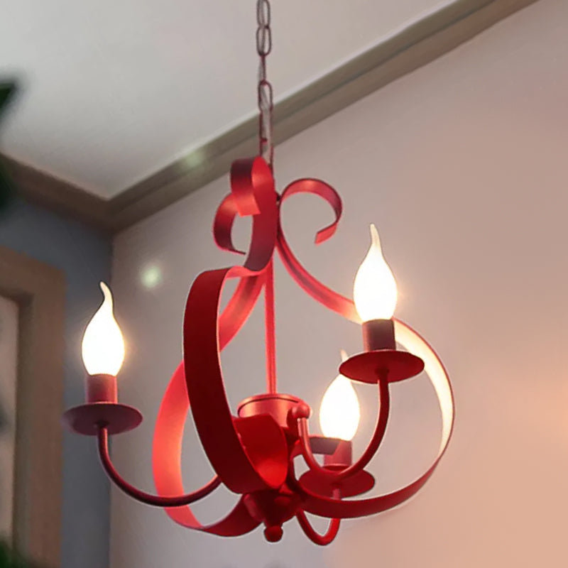 Lumières de lustre uniques traditionnelles Metal 3 Light suspension suspension