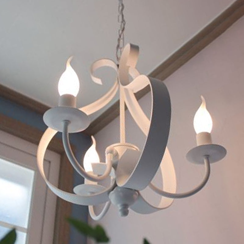 Lumières de lustre uniques traditionnelles Metal 3 Light suspension suspension