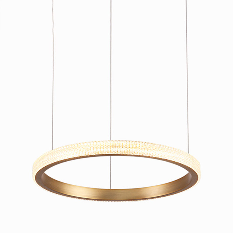 Circle Shade Metal Chandelier Lights Modern Chandelier Lighting Fixtures in Gold