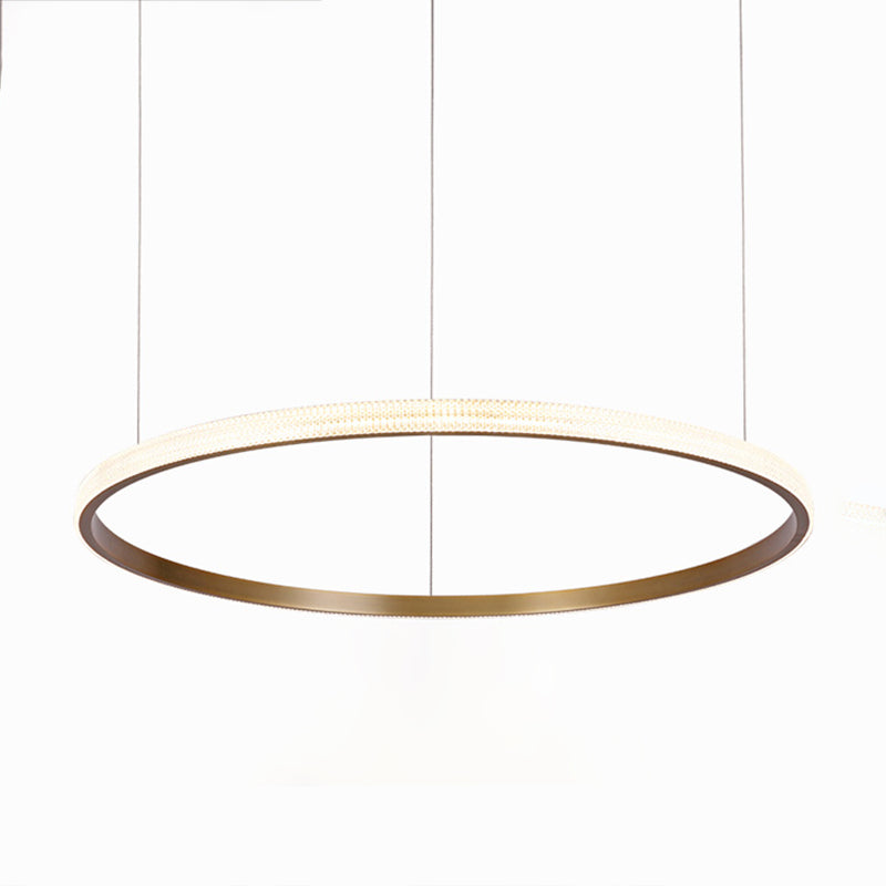 Circle Shade Metal Chandelier Lights Modern Chandelier Lighting Fixtures in Gold