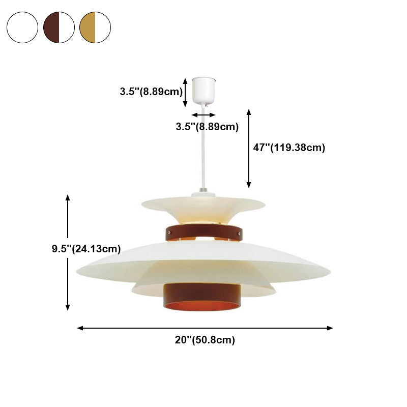 Moderne stijl hangend licht metaal hangend verlichtingsarmatuur voor zitkamer