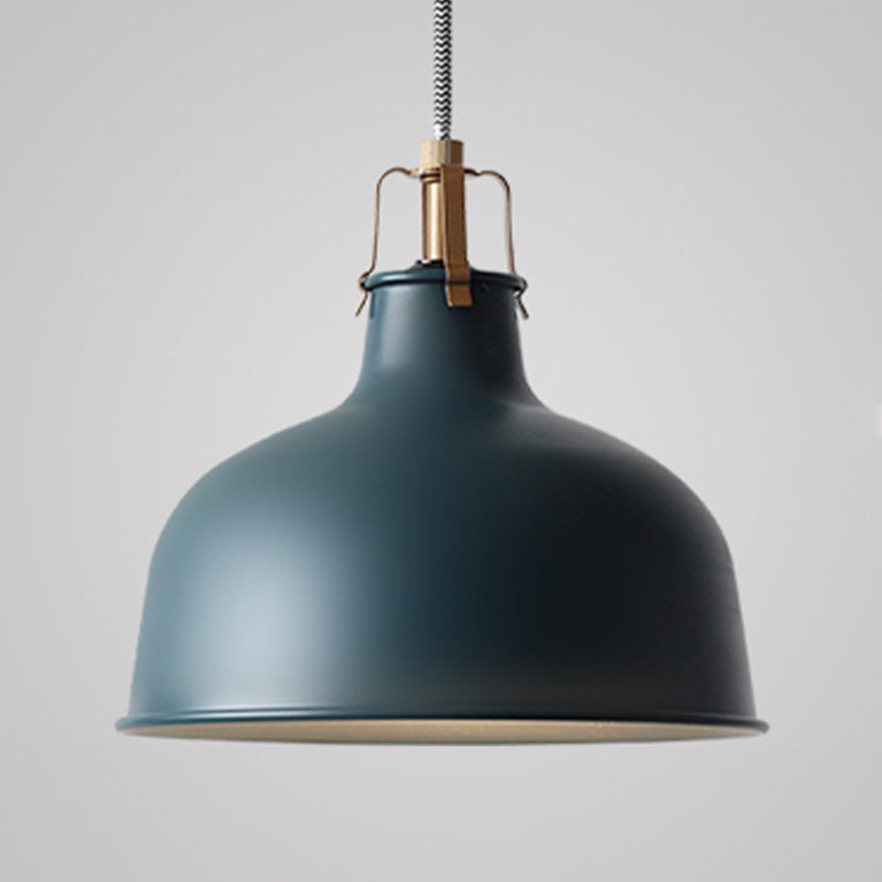 Round Shape Metal Hanging Light Nordic Macarons 1-Light Hanging Light Fixtures