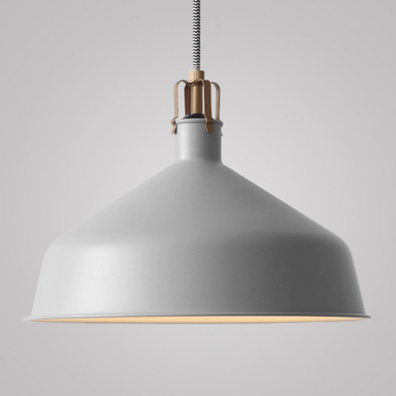 Round Shape Metal Hanging Light Nordic Macarons 1-Light Hanging Light Fixtures